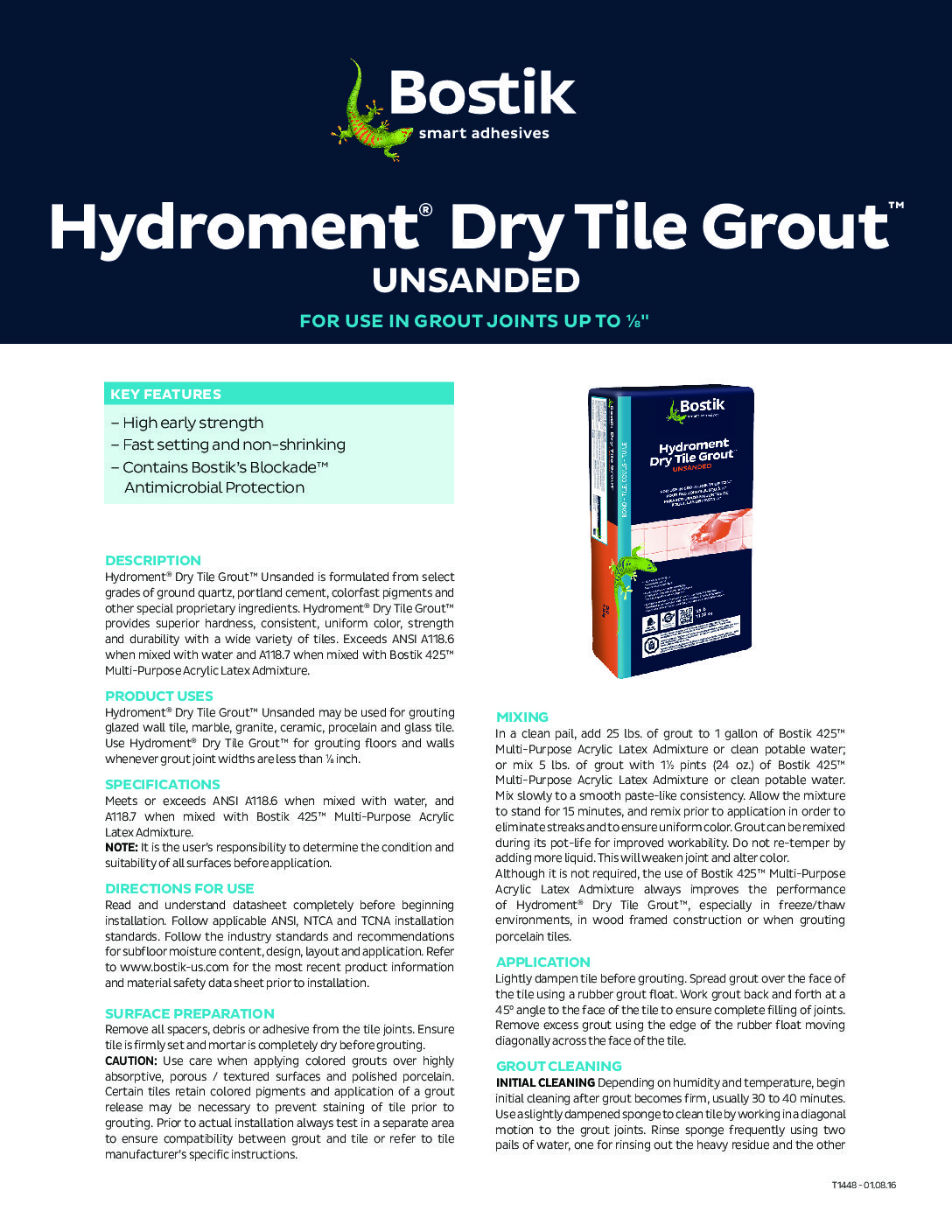 BOSTIK-HYDROMENT DRY TILE GROUT UNSANDED - BJ Floors and Kitchens
